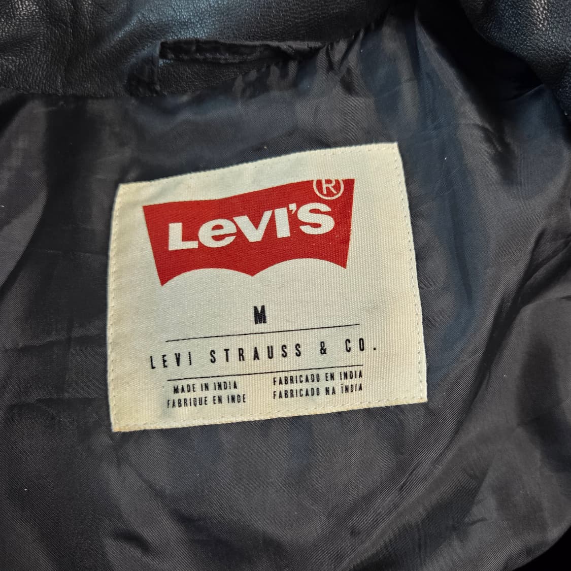 리바이스 고트스킨 레더자켓 M 상품이미지3