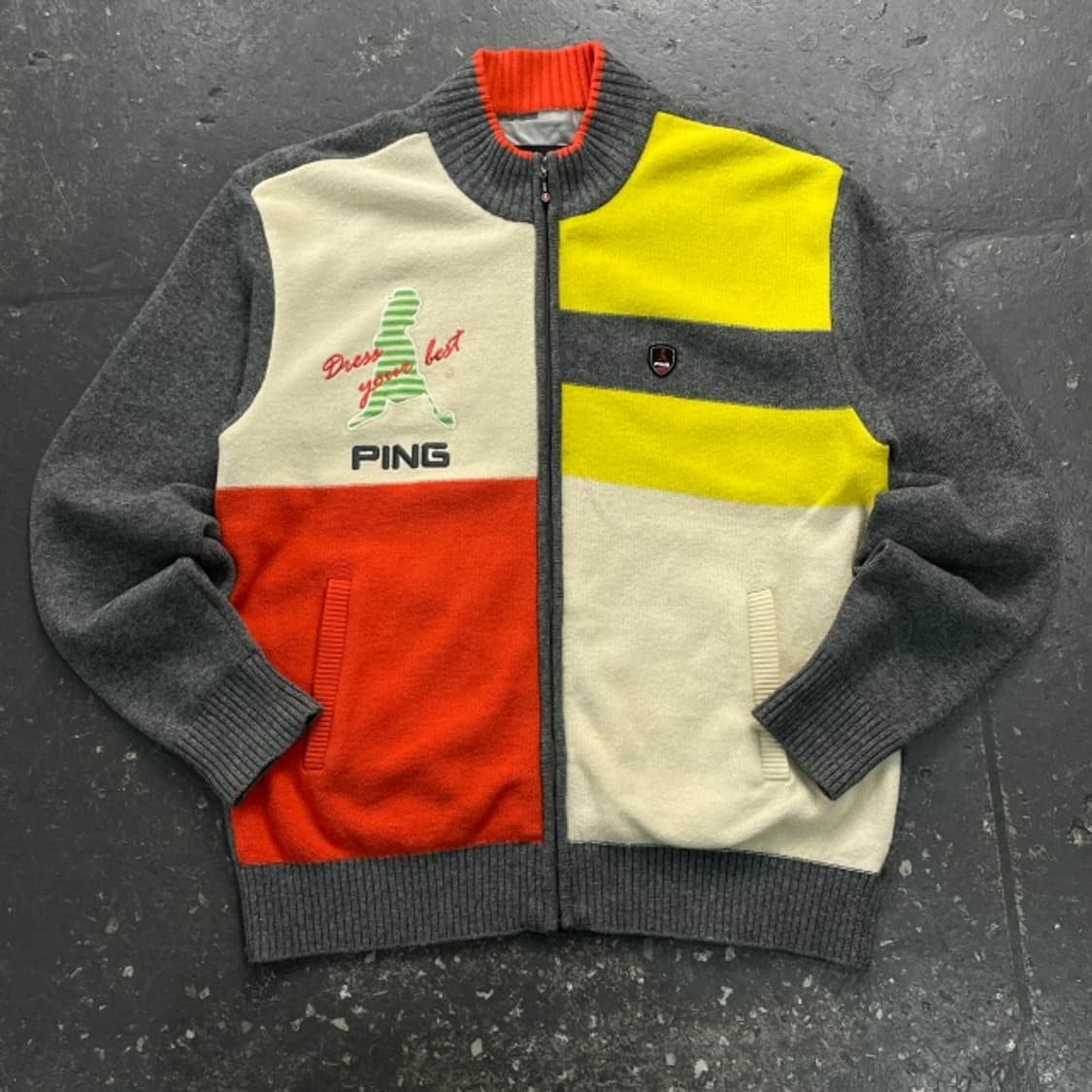 105 핑 방풍 니트집업  상품이미지1