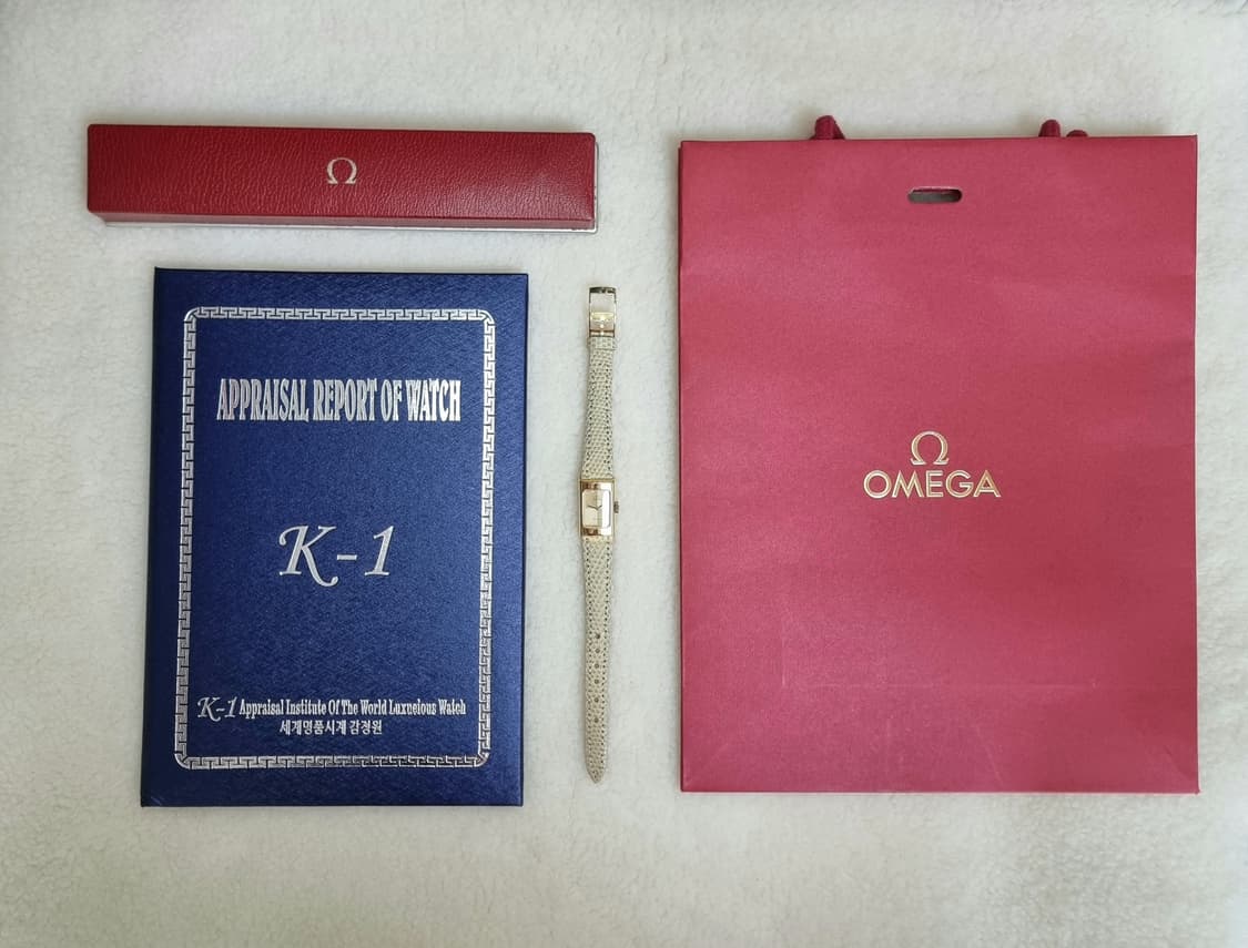 오메가 드빌 빈티지 체크 샴페인 다이얼 수동 여성시계 상품이미지8