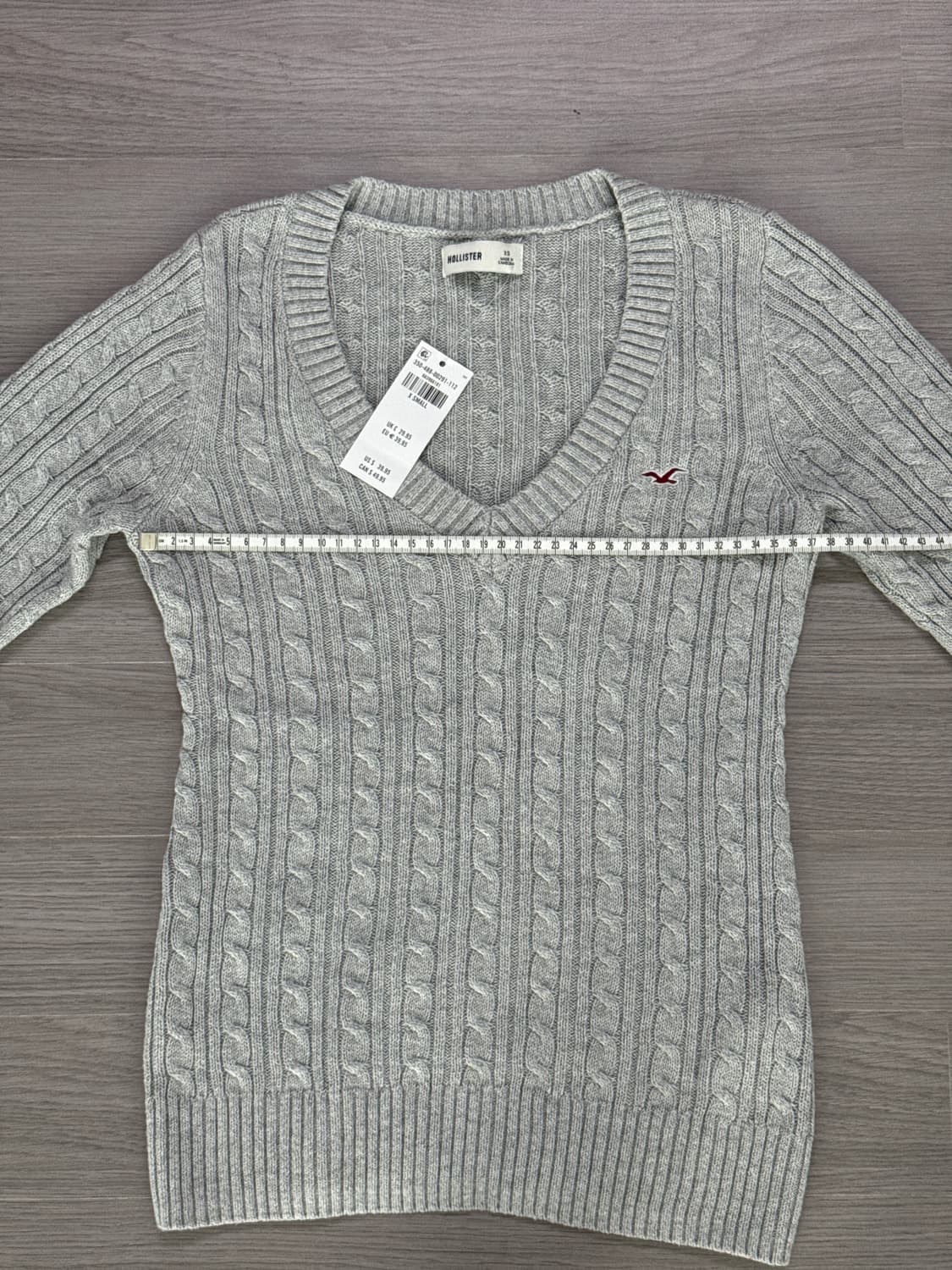 홀리스터 케이블 니트 아이콘 브이넥 스웨터 상품이미지4