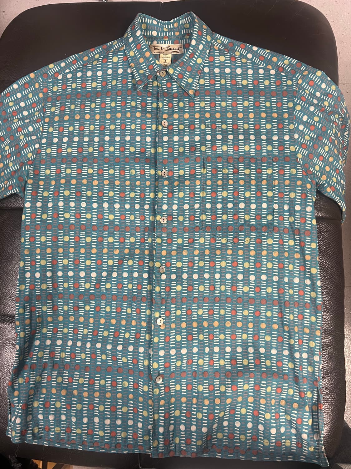 토리리차드 빈티지 도트무늬반팔 상품이미지1