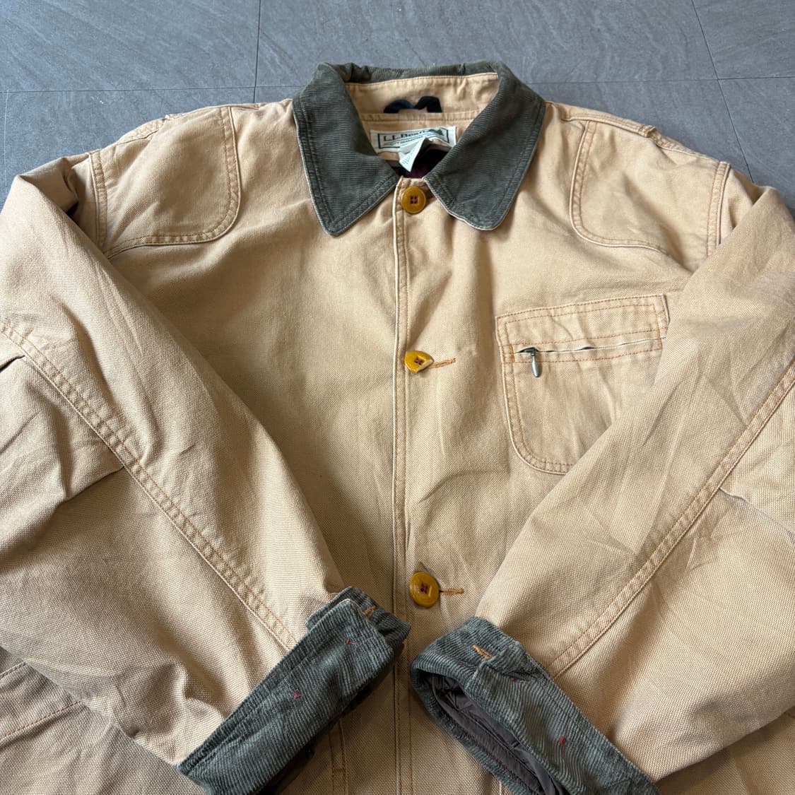 L.L.bean 정품 엘엘빈 다크 베이지 헌팅 자켓 상품이미지9