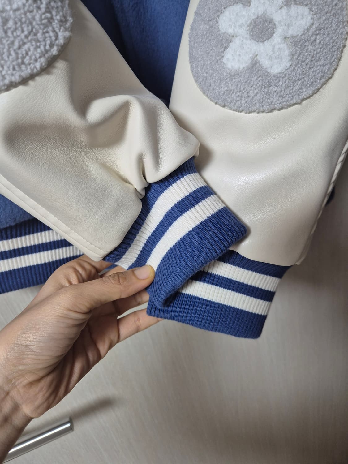 반디더핑크 X SM 엔터테이먼트 아티스트 바시티 자켓 S 점퍼 상품이미지8