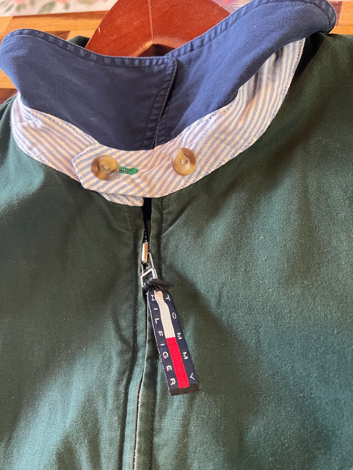 90s 타미힐피거 스윙톱 블루종 자켓 L 상품이미지7
