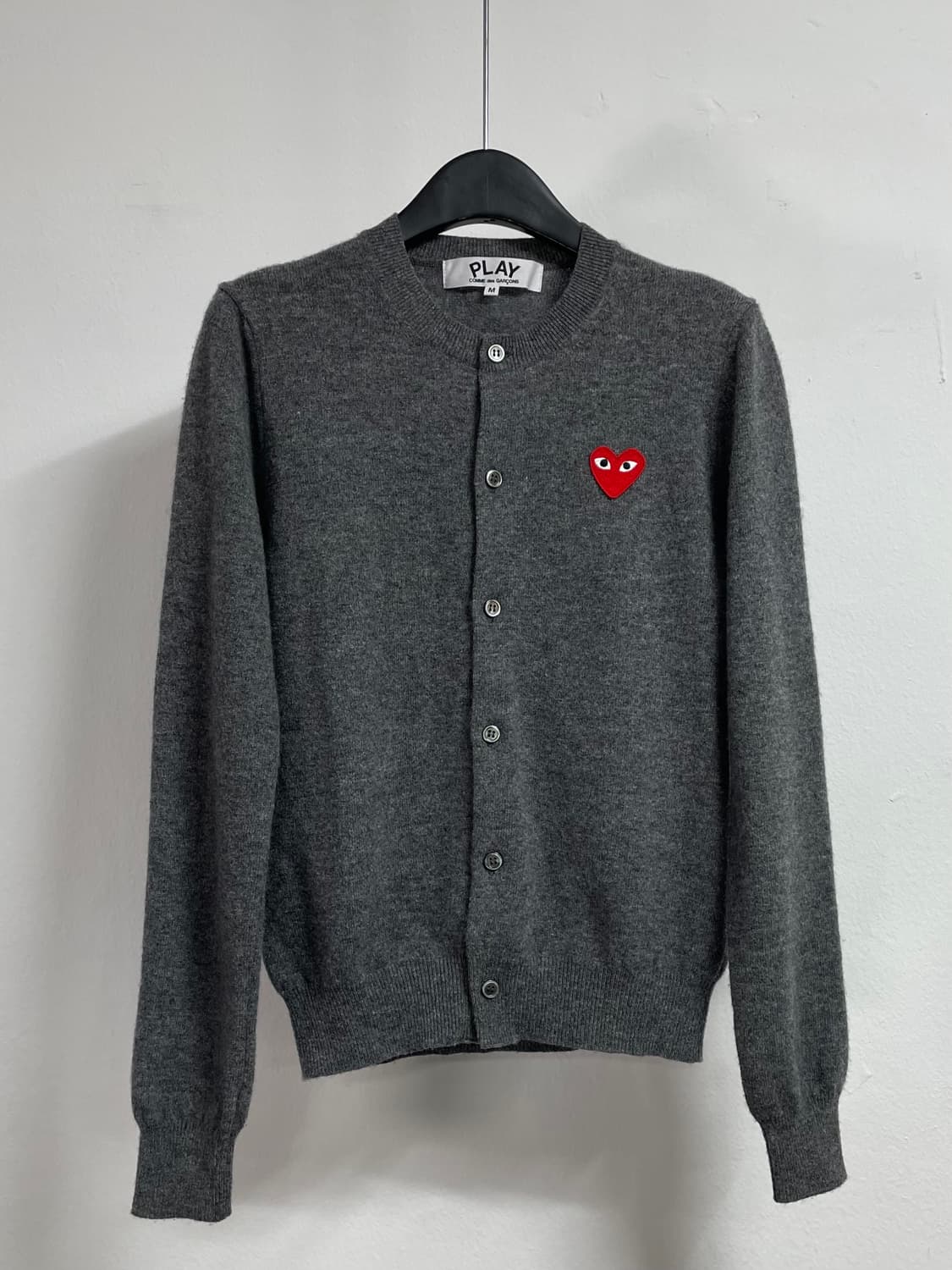 꼼데가르송 우먼스 레드와펜 라운드 울 니트 (on.322)   상품이미지1