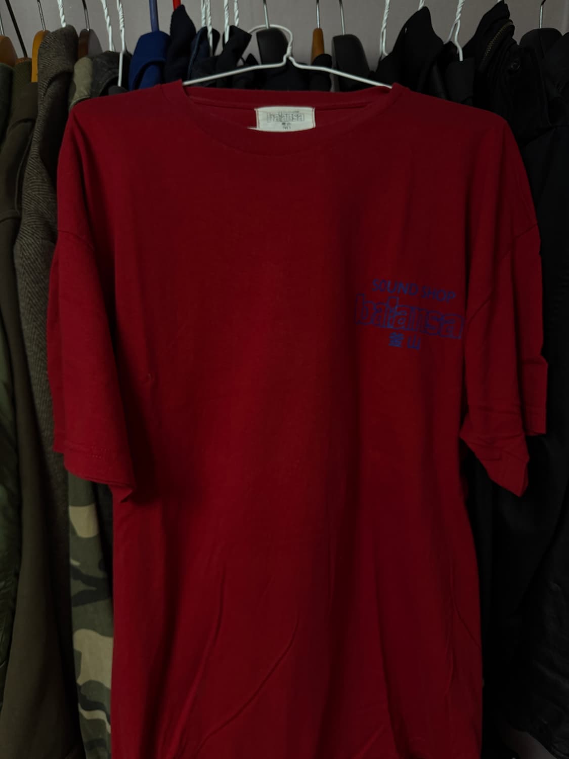 발란사 레드 티셔츠 상품이미지3