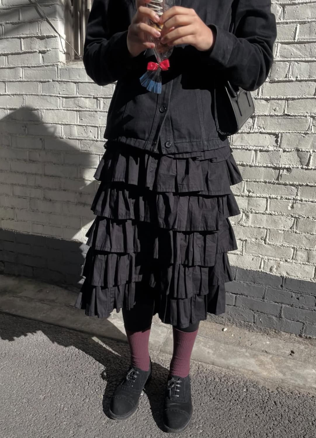 tricot Ruffle skirt 상품이미지3