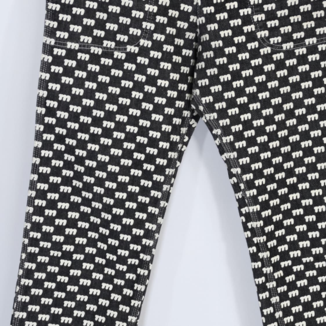 mercibeaucoup 패턴데님팬츠 상품이미지4