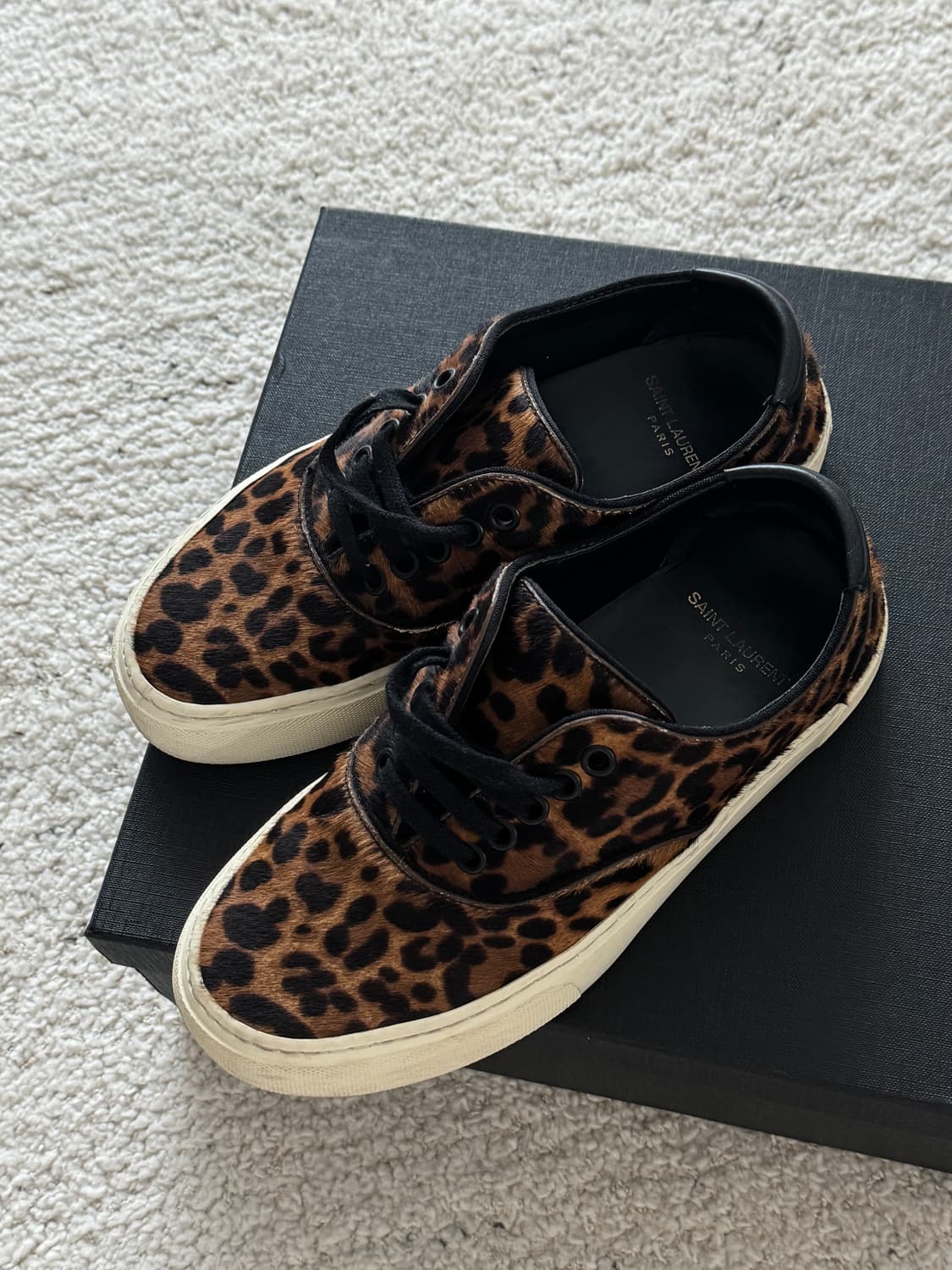 🖤 생로랑(Saint Laurent) 송치 레오파드 스니커즈 상품이미지1