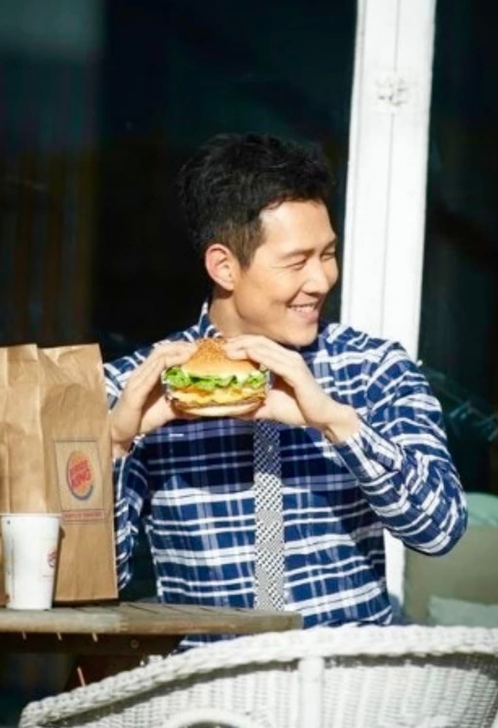 1/ 톰브라운 3선 이정재 체크셔츠 상품이미지2