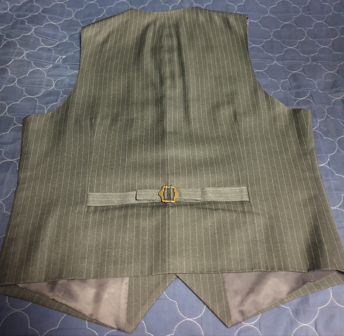 (맞춤정장) 구월양복 실크블렌드 스트라이프 클래식 수트+베스트 셋업 상품이미지6