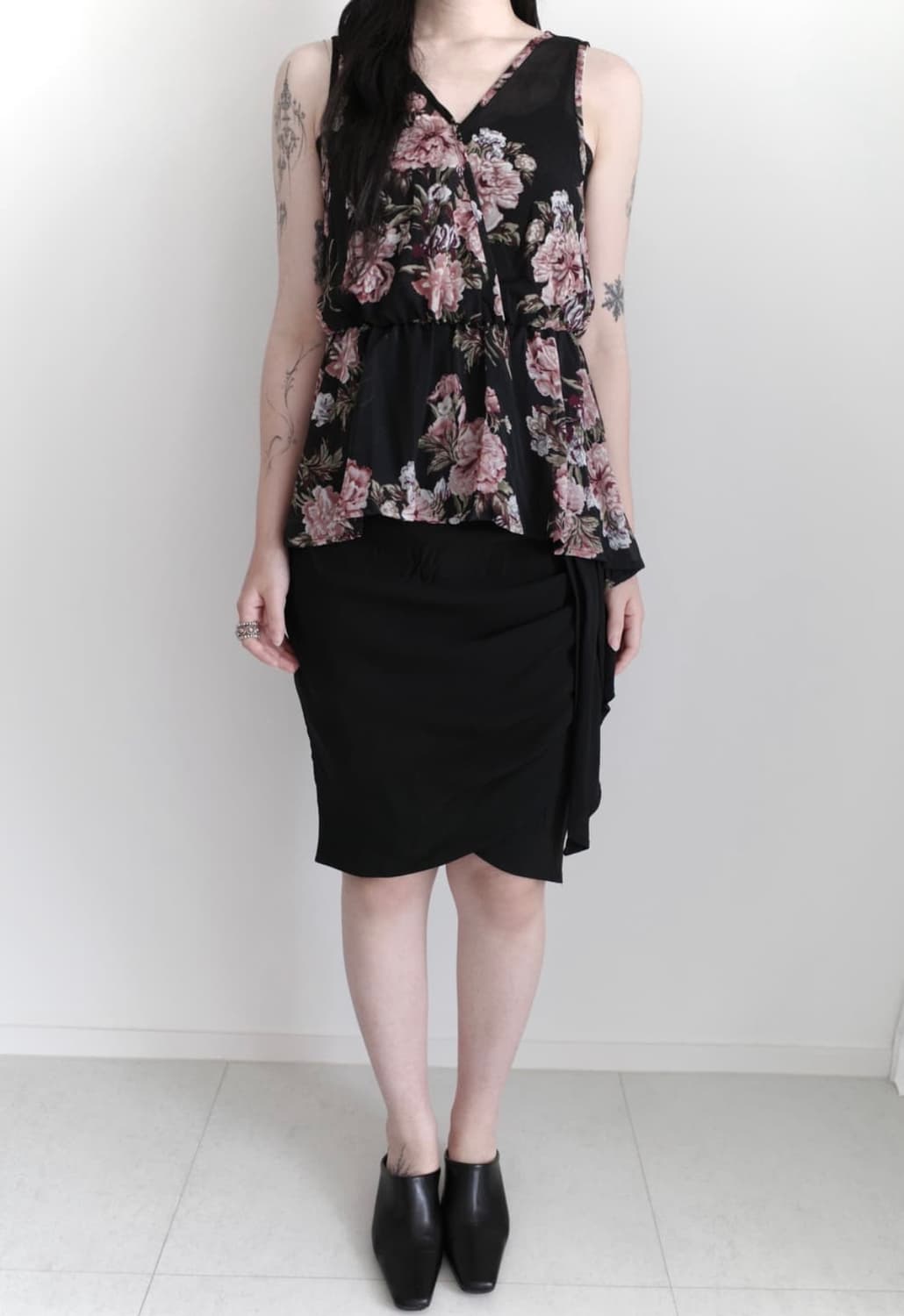 Silk drape skirt  상품이미지1