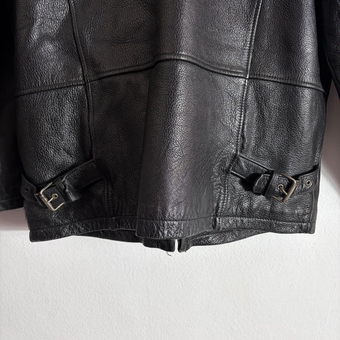 80s GRAMIA(그라미아) 빈티지 블랙 소가죽100%자켓(L) 상품이미지3