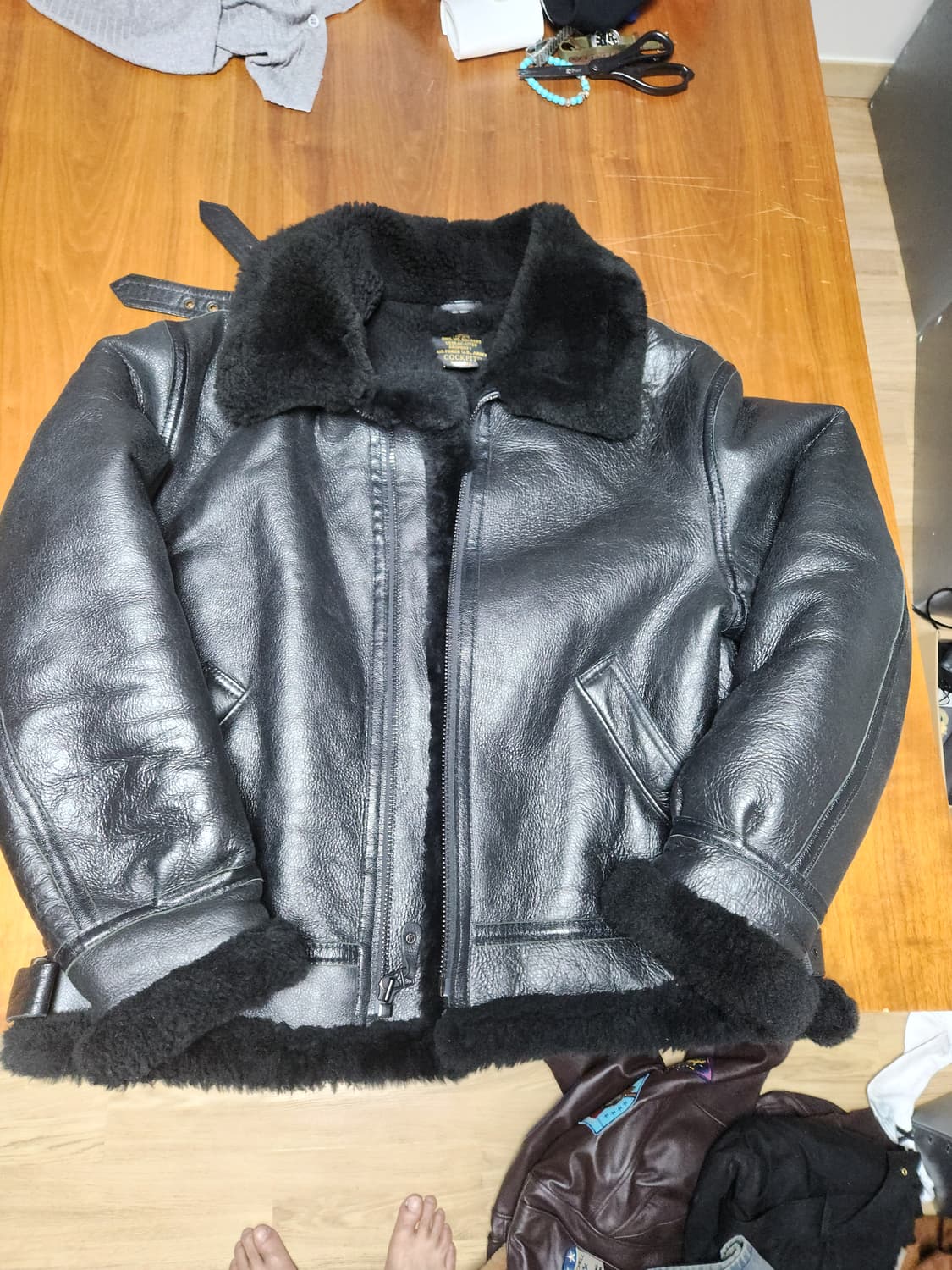 콕핏 블랙 무스탕 44 상품이미지1