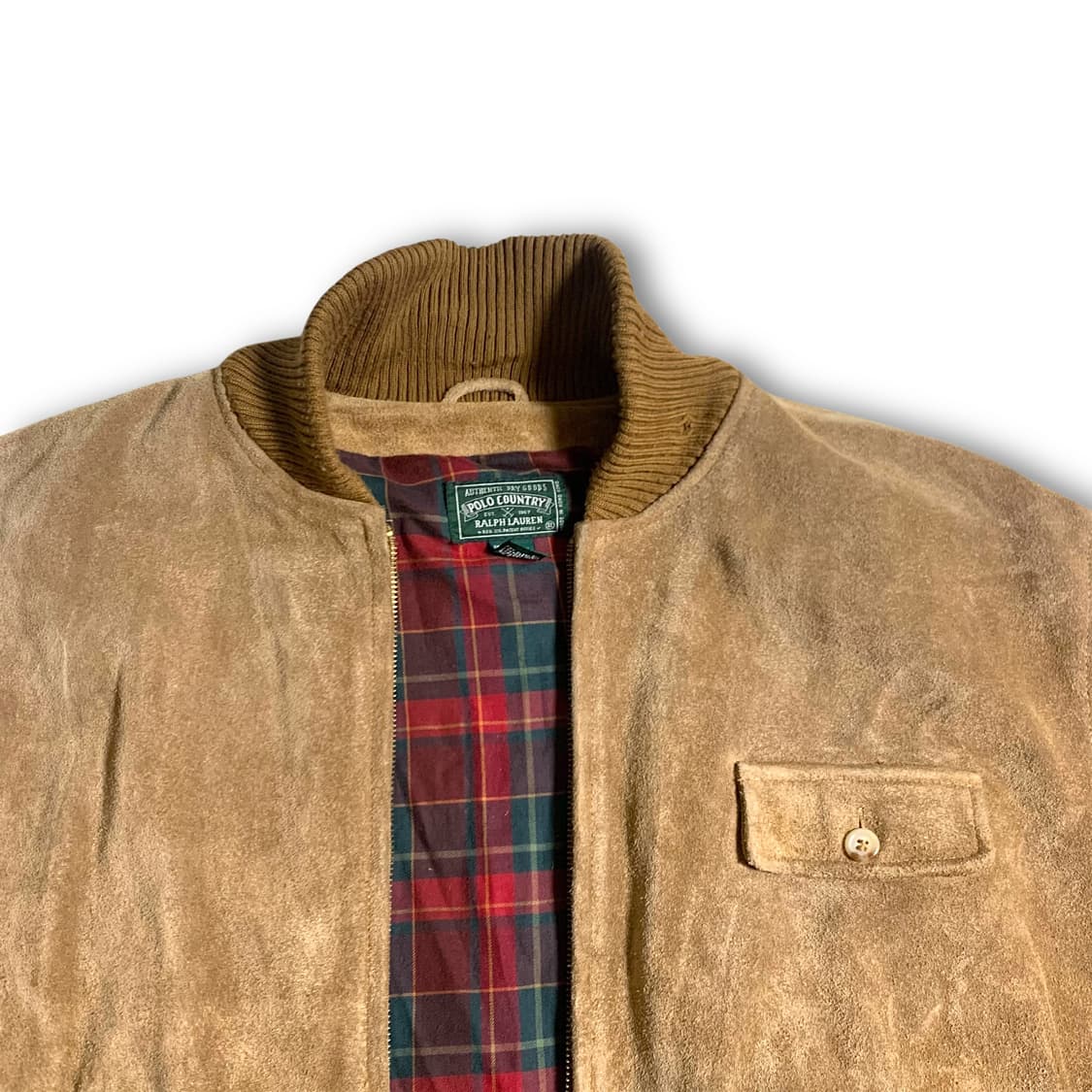 [2XL] 90s Polo country suede jacket  상품이미지2