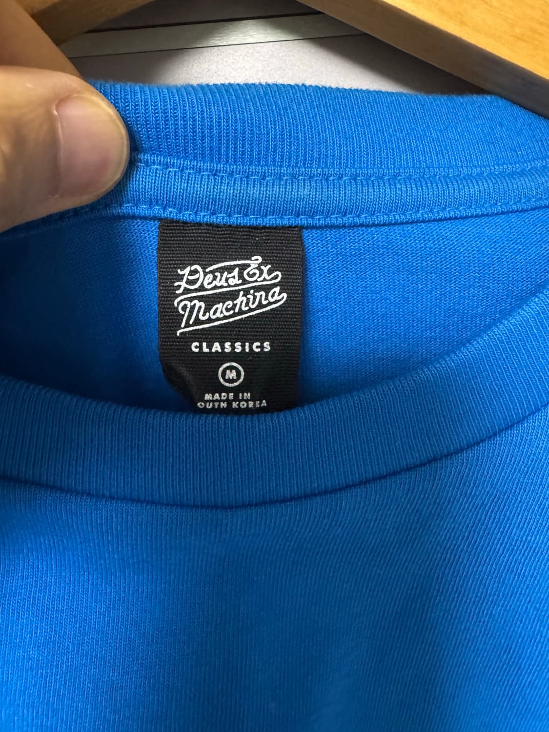 데우스 엑스 마키나 서울 M 롱슬리브 피그먼트 블루  상품이미지3