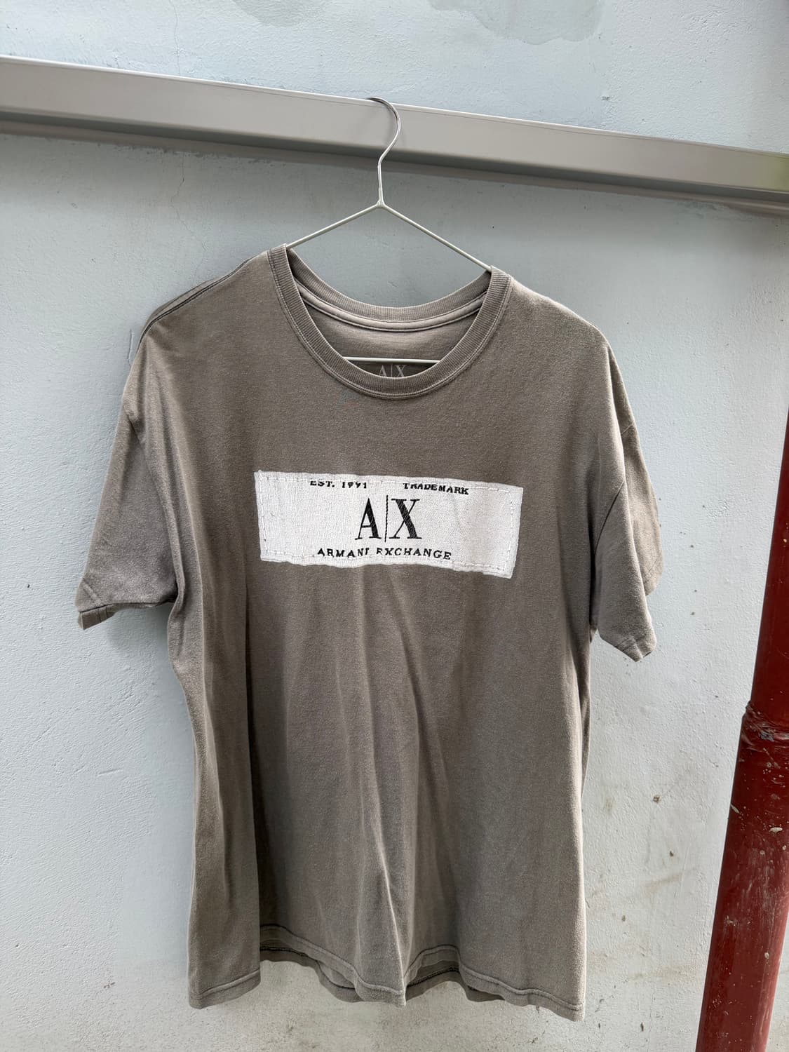 아르마니 익스체인지 트롱프뢰유 티셔츠 (튜블러) 상품이미지1