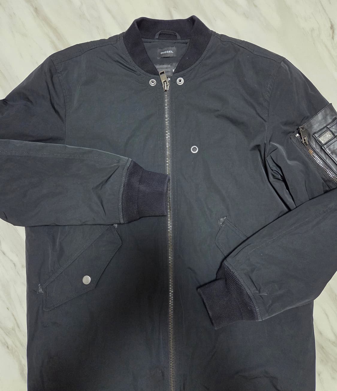 디젤 신술레이트 레더포켓 롱 항공자켓  상품이미지3