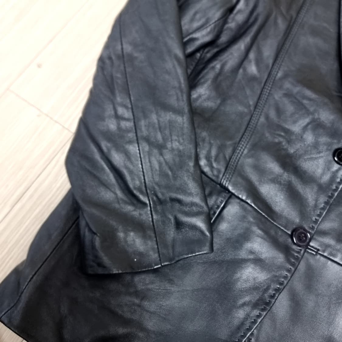 이신우옴므 블랙 가죽 자켓(100) 상품이미지3