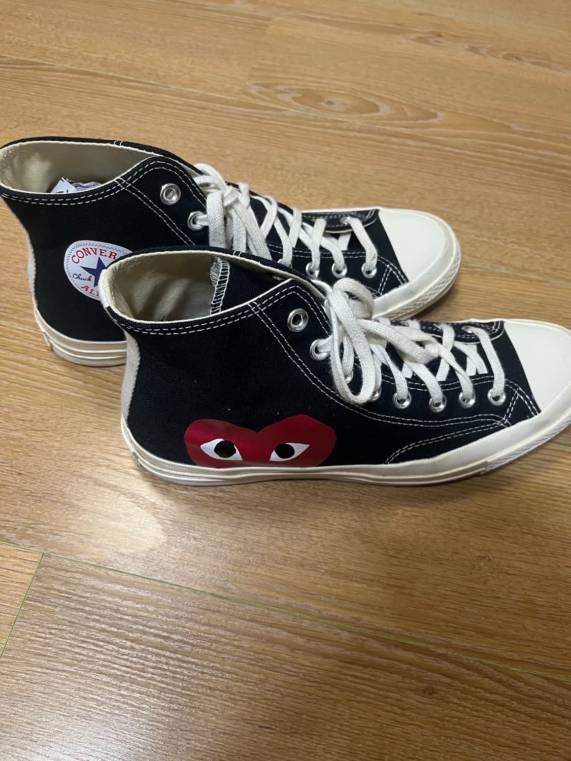 꼼데가르송 컨버스 척테일러 하이 블랙(9) 상품이미지3