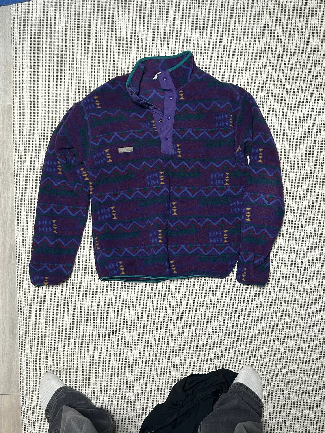 🇺🇸90s usa 콜롬비아 아즈텍 신칠라 플리스 상품이미지1