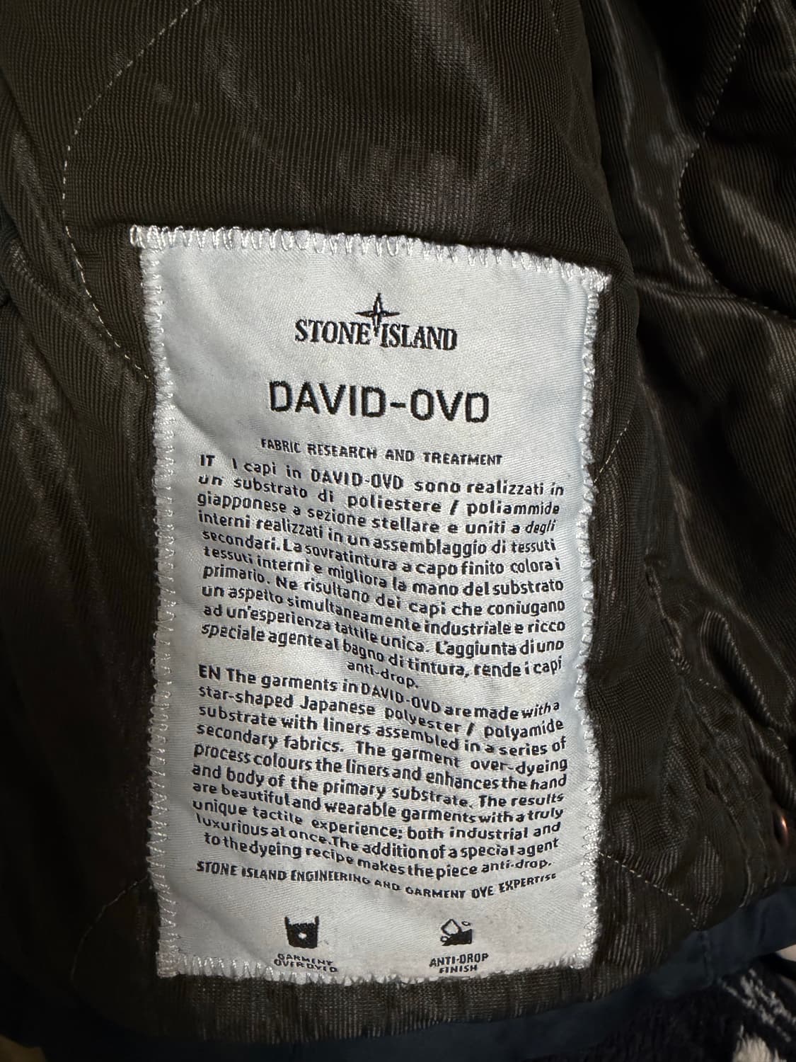 스톤아일랜드 다비드 OVD 필드 자켓 m 상품이미지5