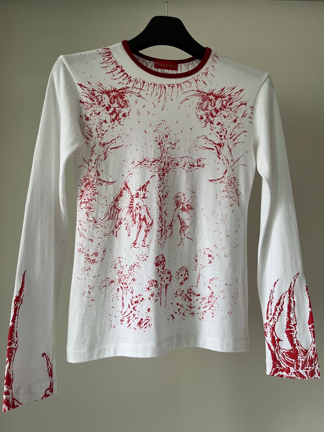 Yasuyuki Ishii Cross Design Printed LS 상품이미지4