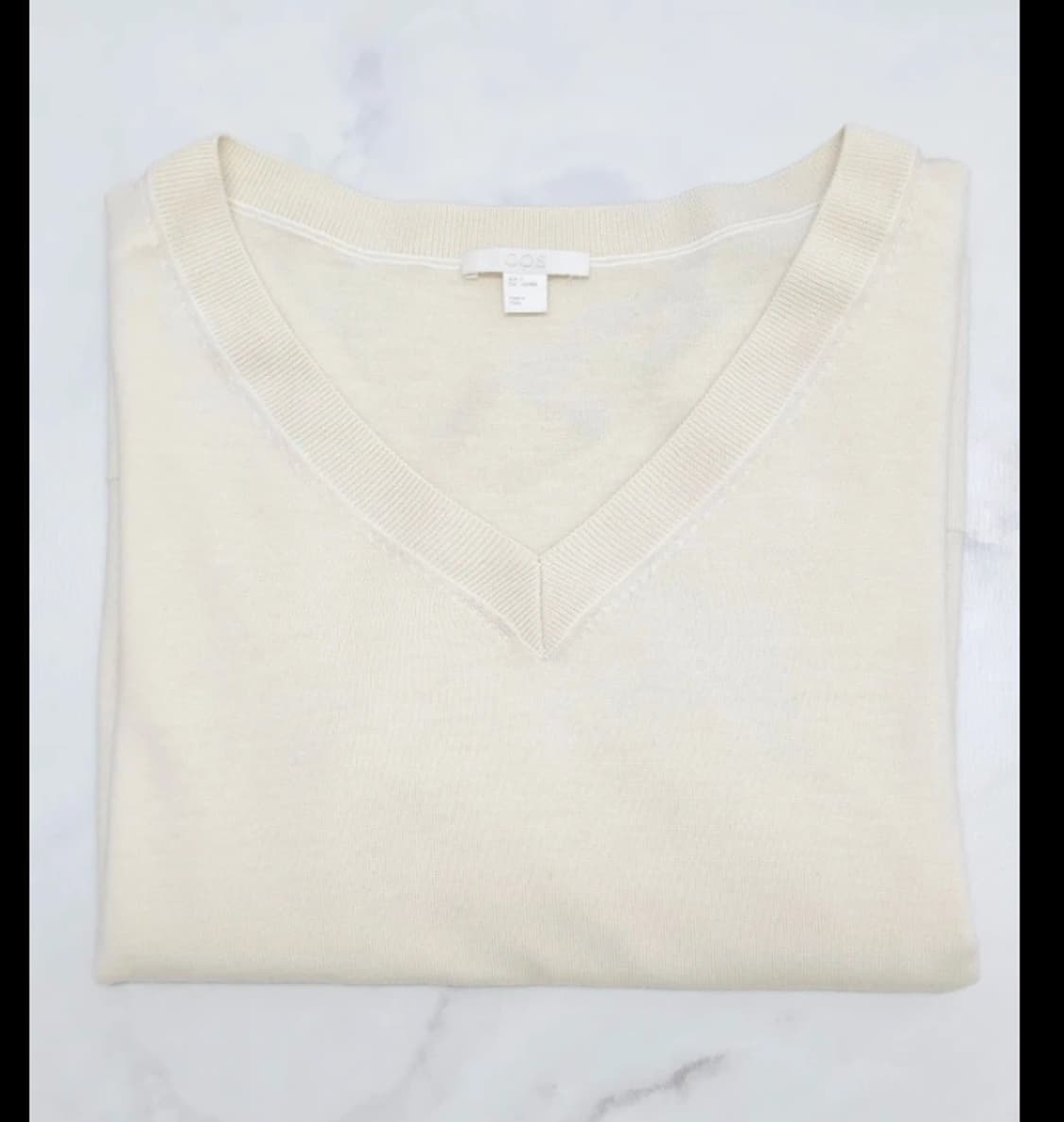 COS 크림색 티셔츠 블라우스 ~55반 상품이미지1