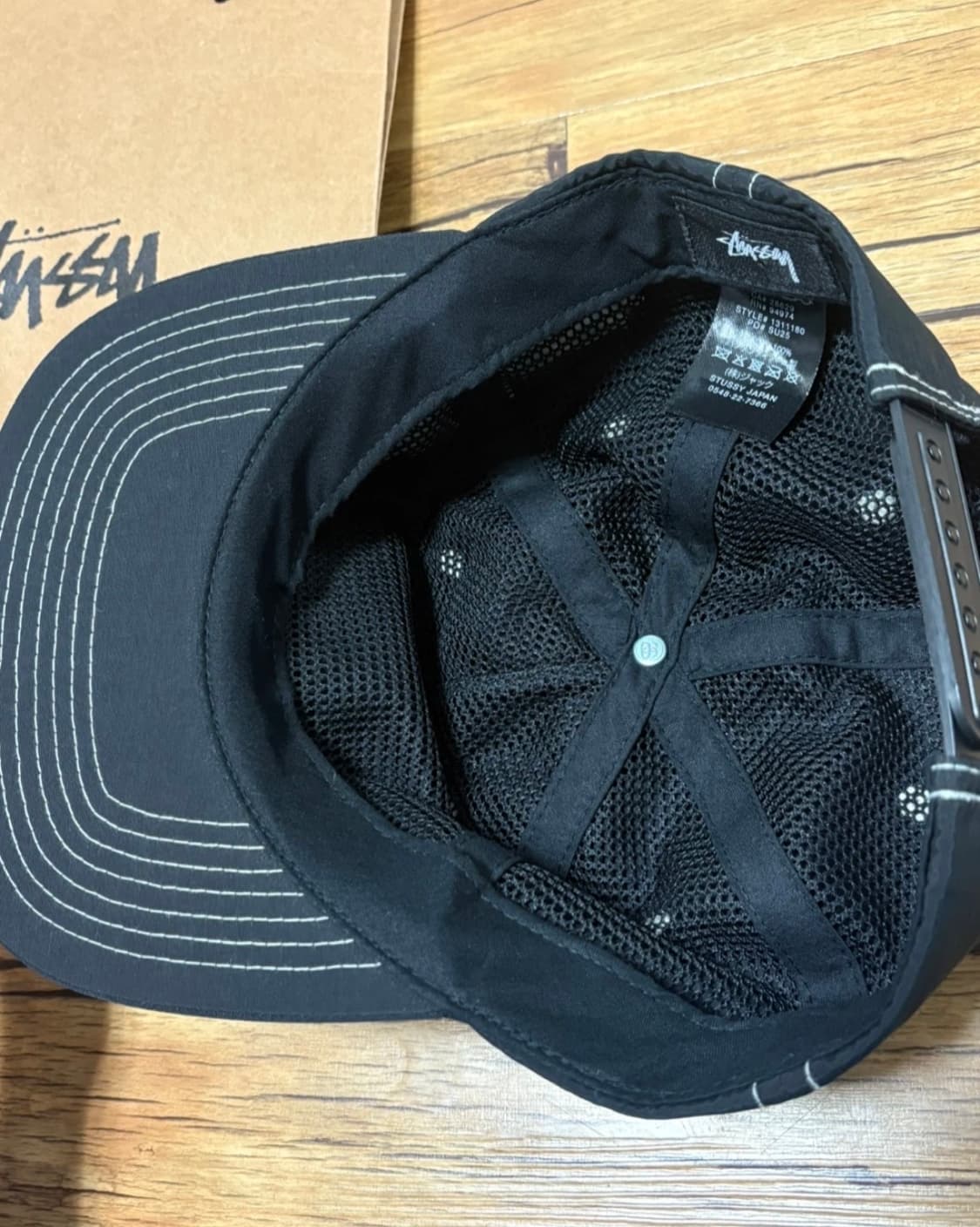 스투시 Stussy 미드 뎁스 스냅백 블랙 상품이미지3