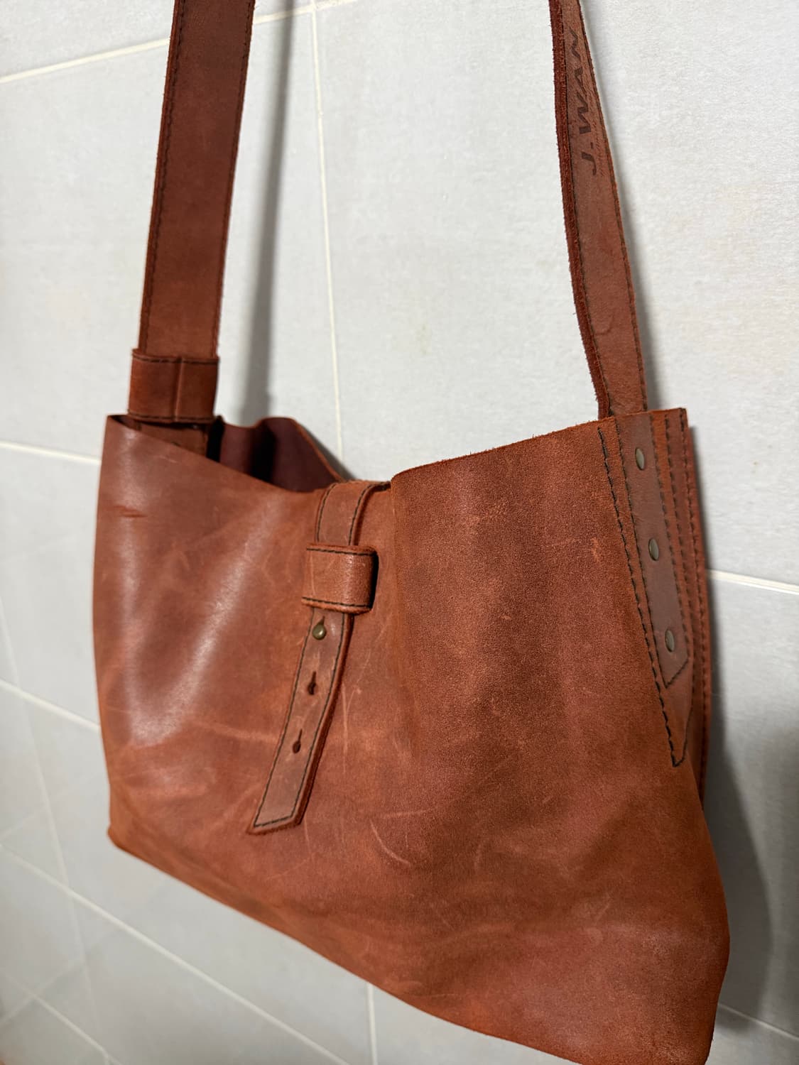 빈티지소가죽크로스가방 상품이미지1