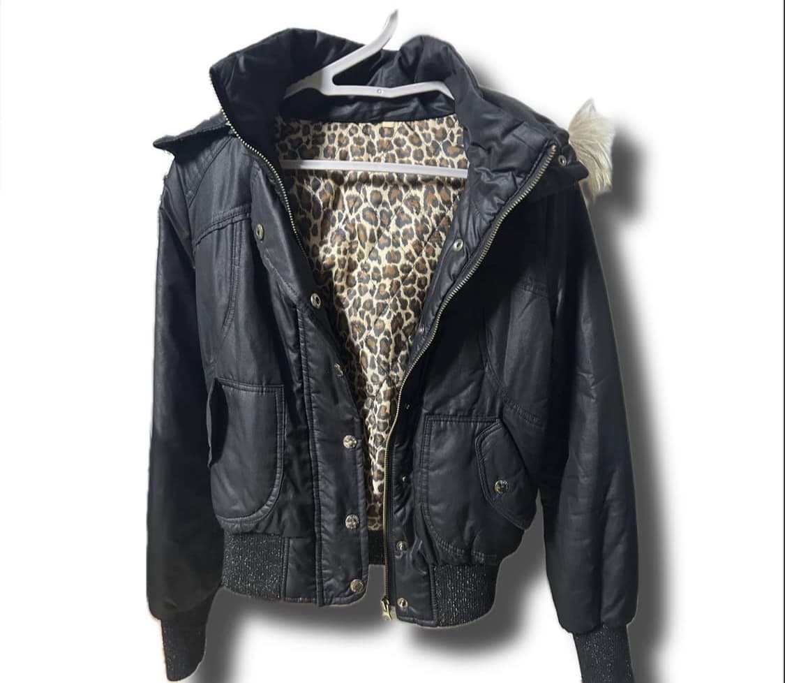 갸루 y2k 호피 패팅 상품이미지1