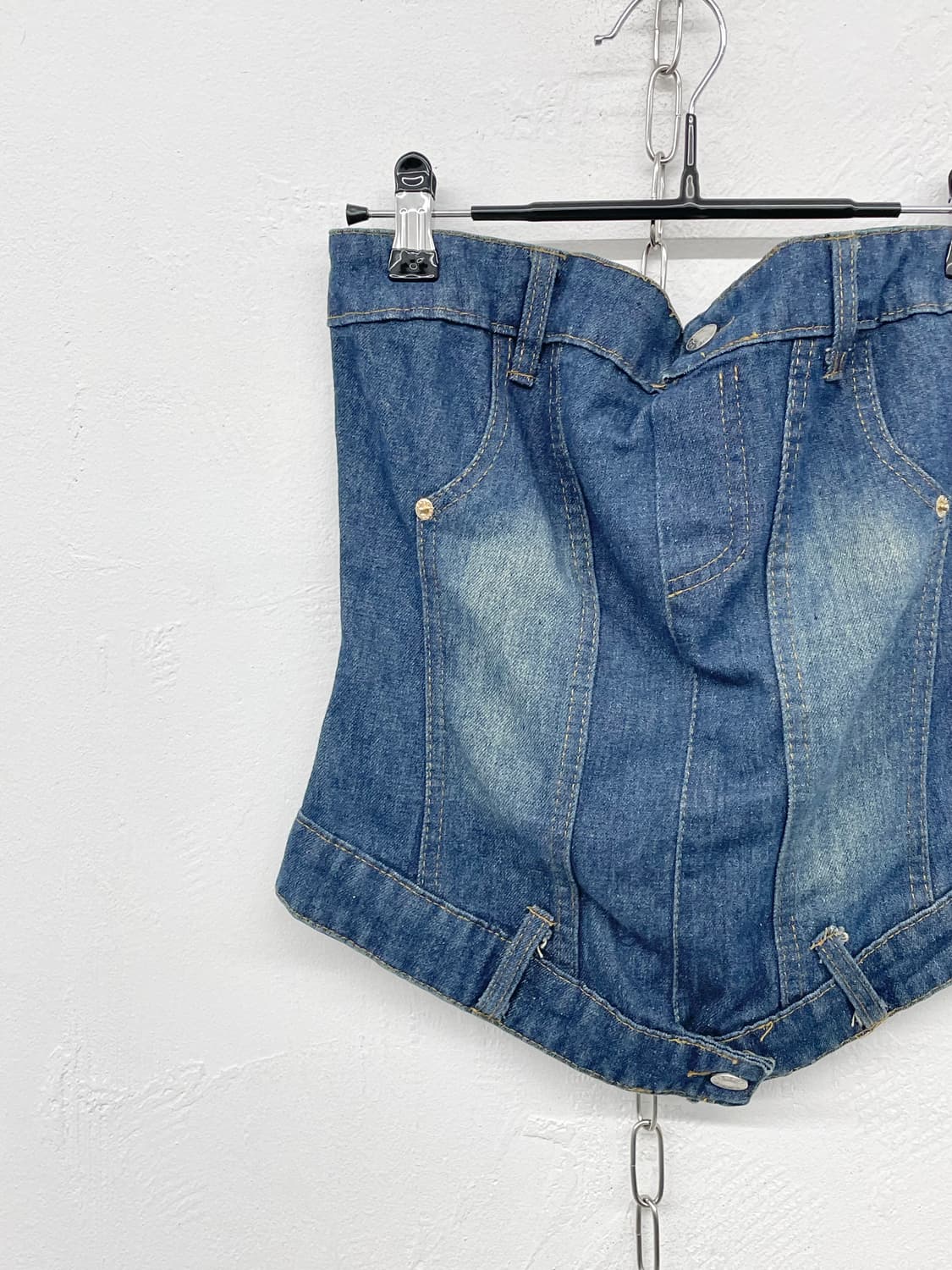 y2k 데님 튜브탑 상품이미지5