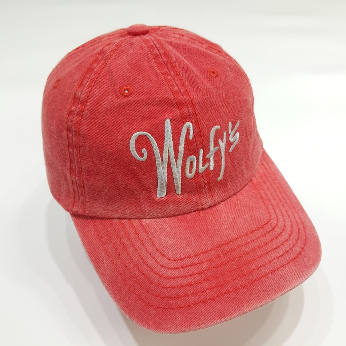 HitWear Wolfys 빈티지 레드 볼캡 P1528 상품이미지2