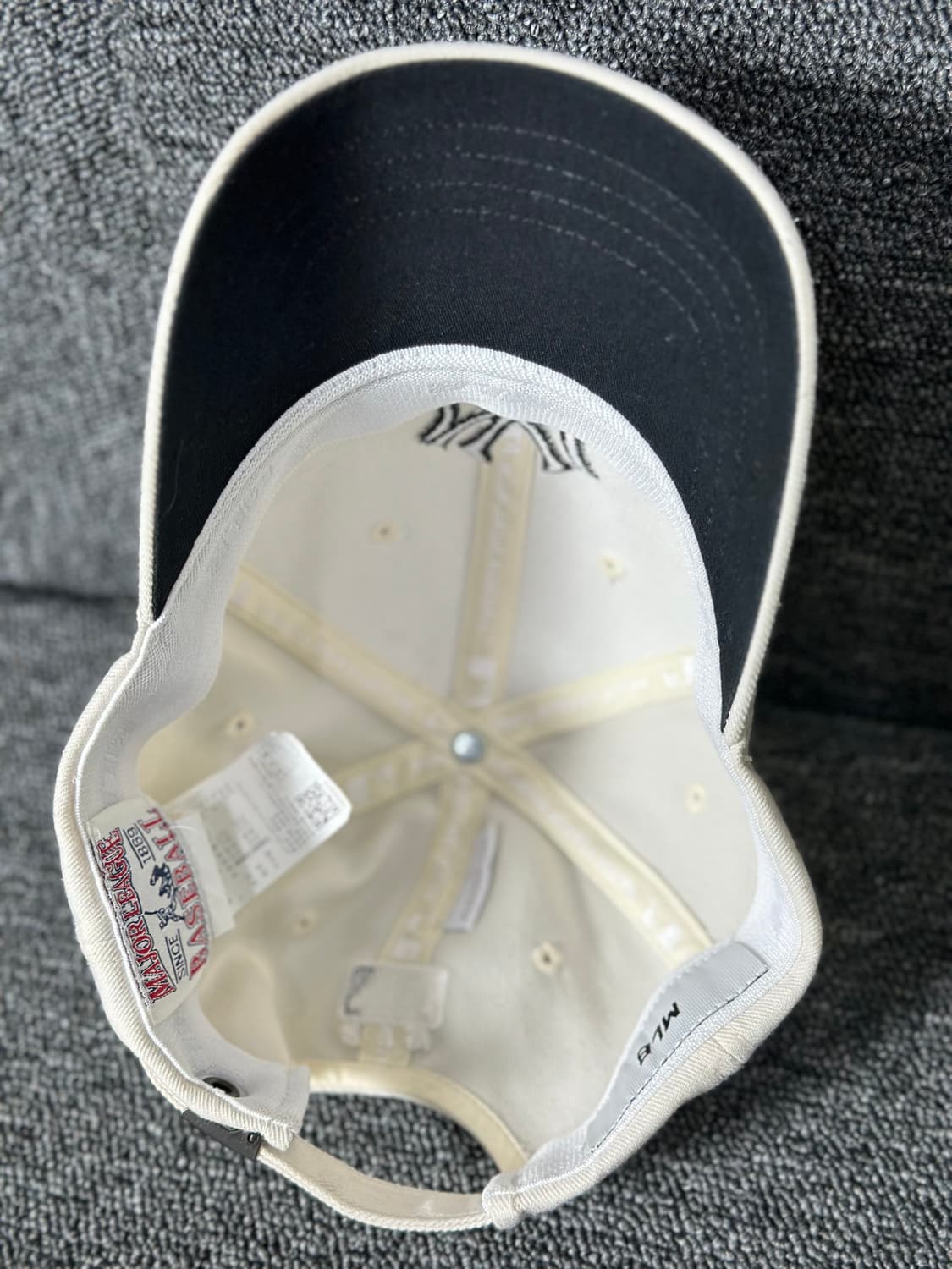 MLB NY 양키스 화이트 볼캡 상품이미지4