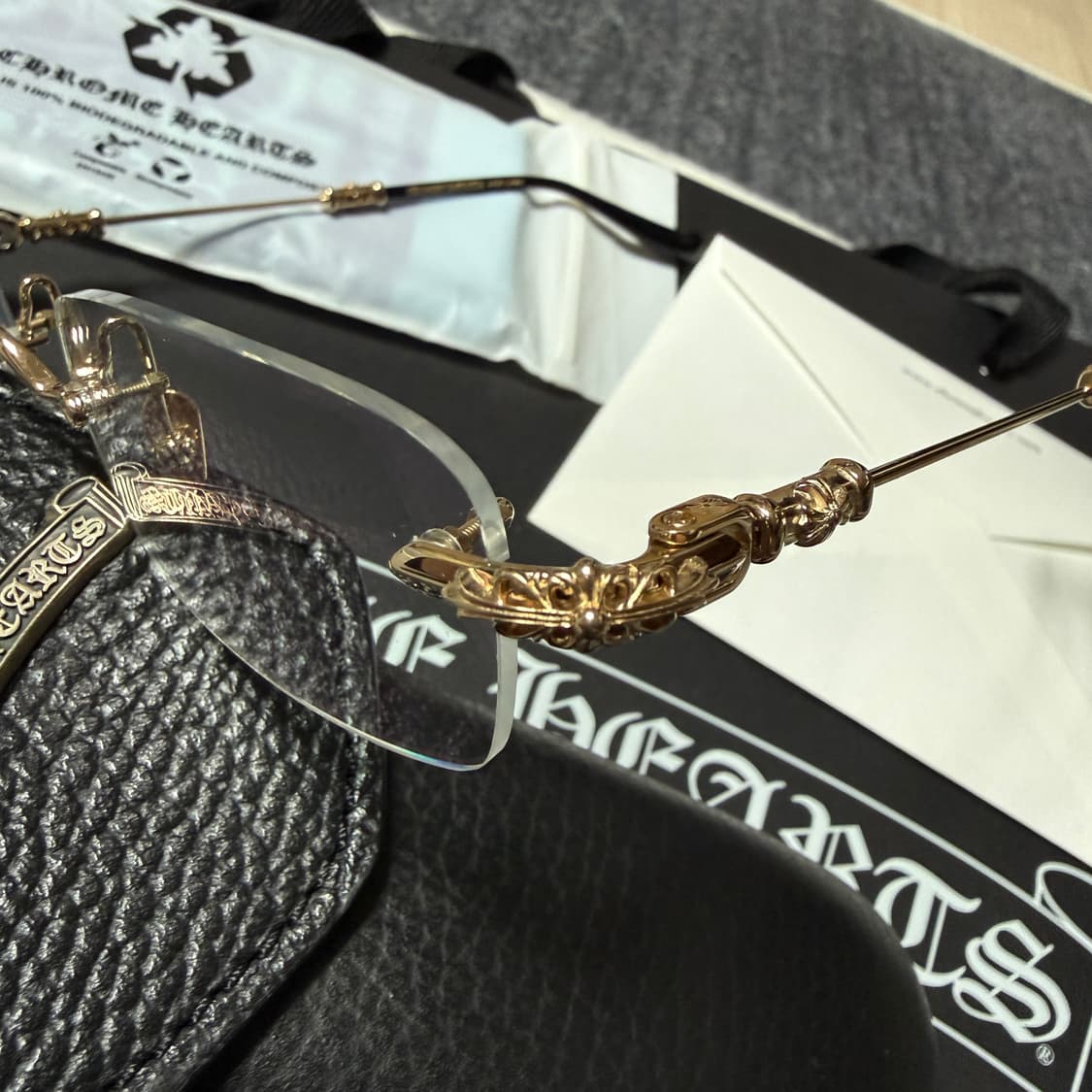 Chrome Hearts 크롬하츠 PILLS 3 18K 도금 안경 새상품 상품이미지4