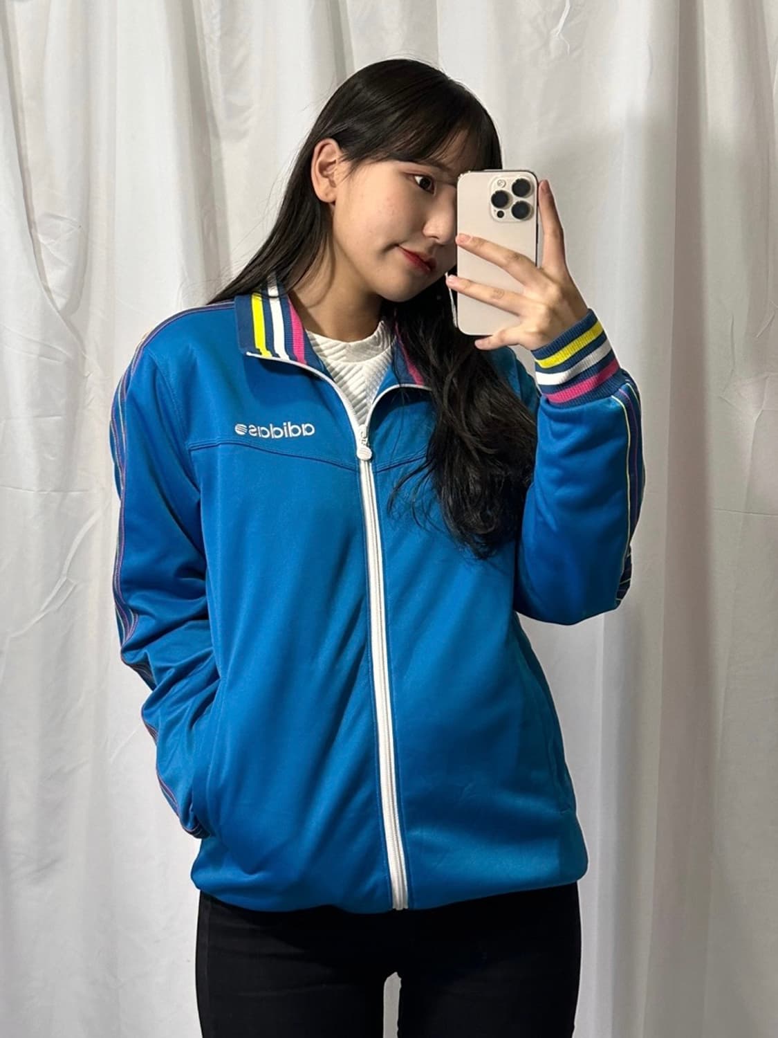 아디다스 네오 파란색 져지 L 상품이미지1