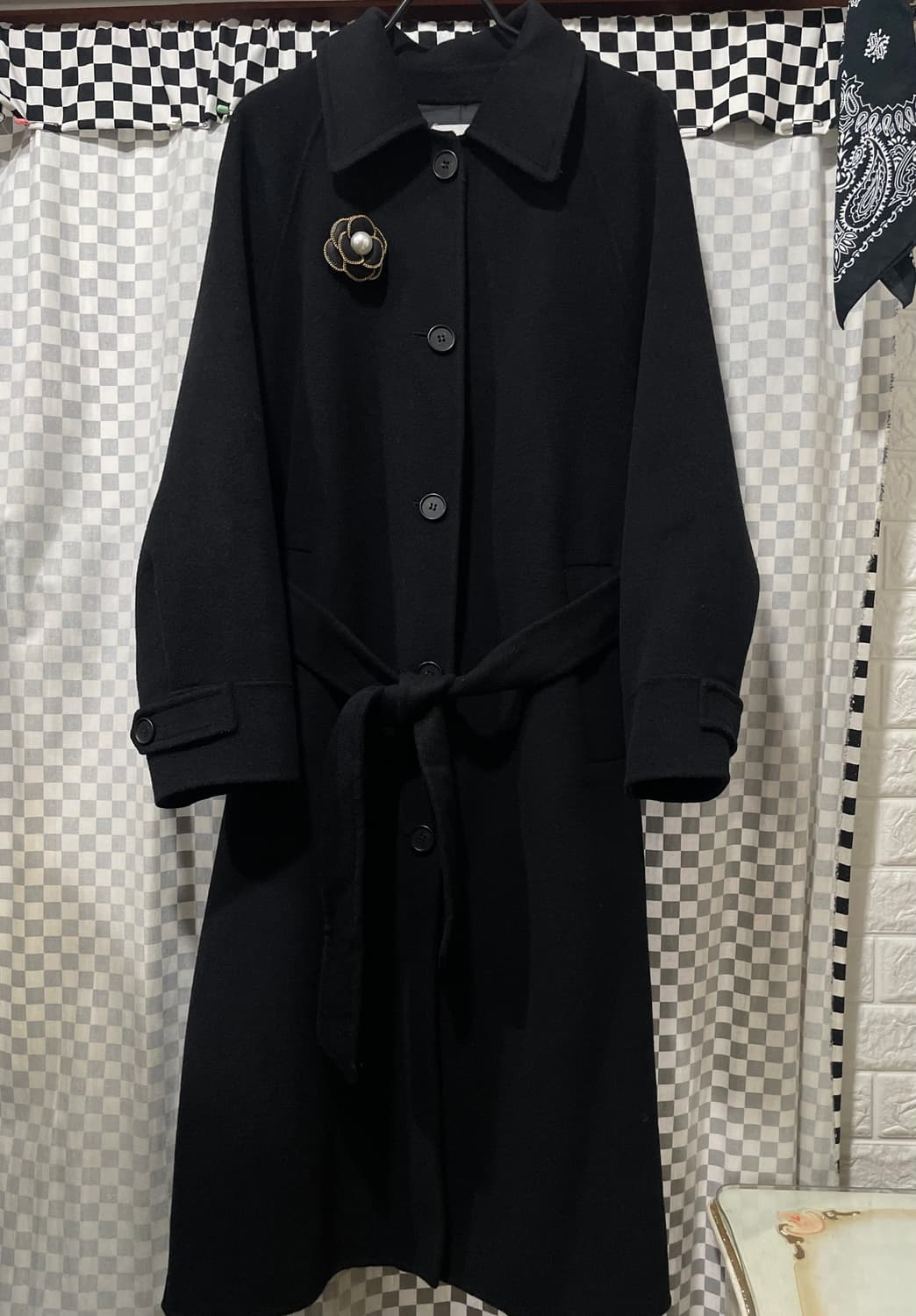 LIST 여성블랙울코트66 모직코트66:)리스트롱코트 하객룩오피스룩연말룩 상품이미지1