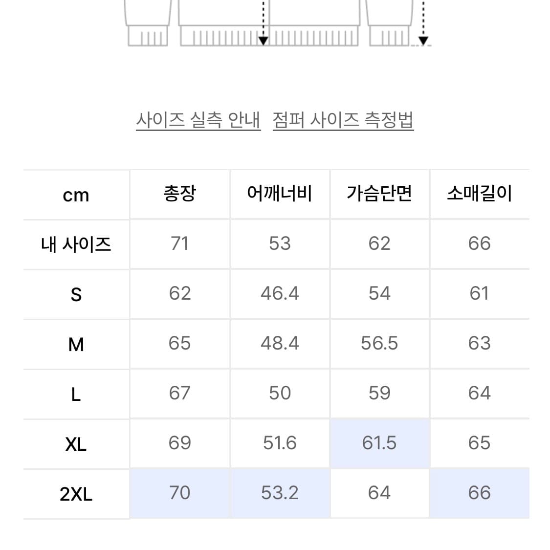(XXL)무신사 스탠다드 후드 라이트 다운 클라우디 블루 상품이미지4