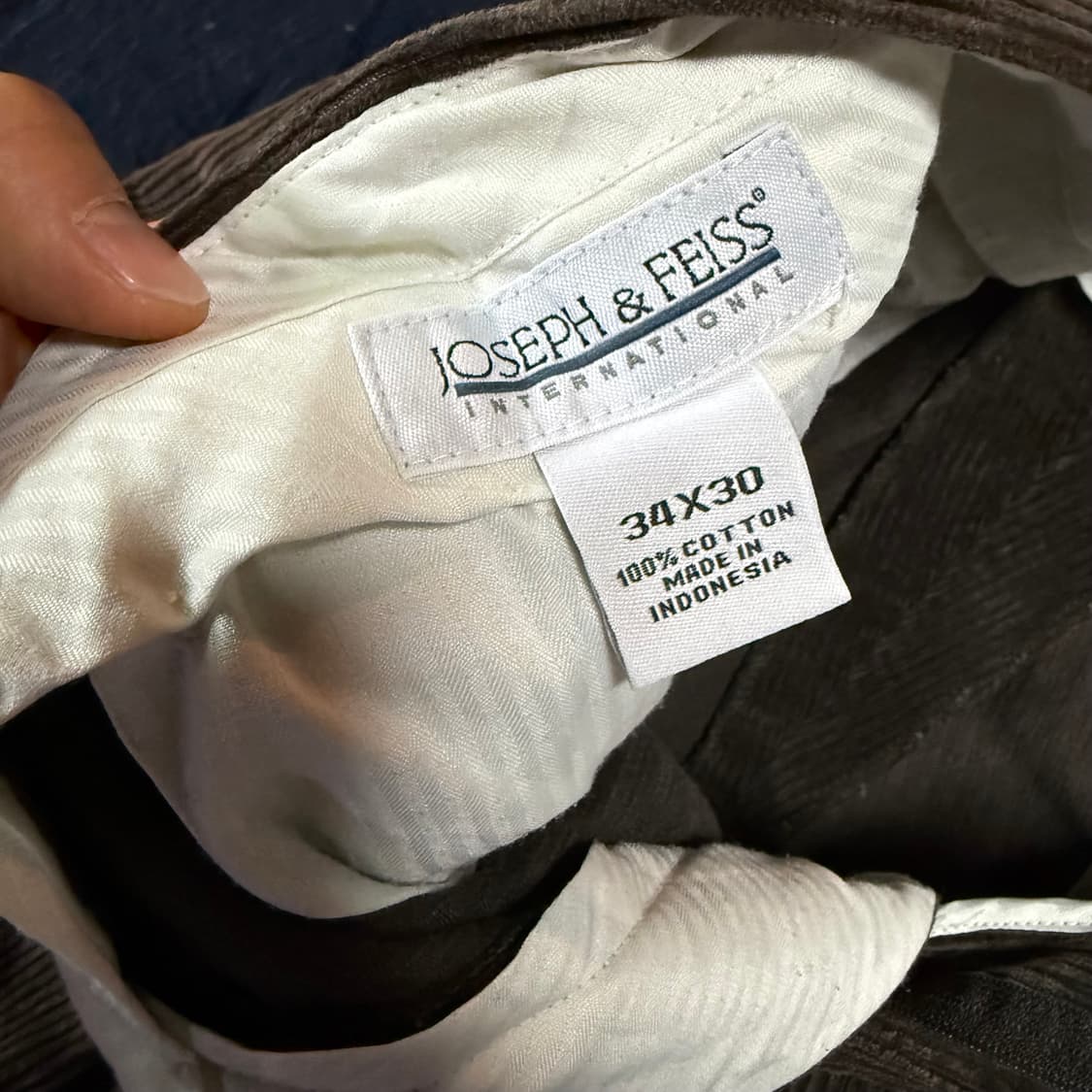 Joseph & Peiss 투턱 코듀로이 팬츠 34 상품이미지5