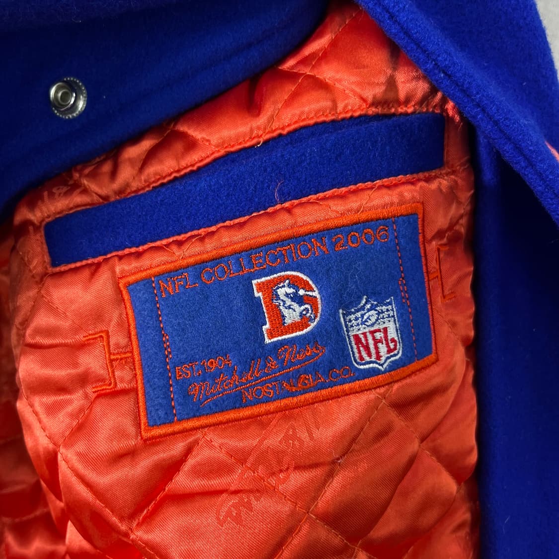 100 NFL 90s 덴버 브롱코스 울 바시티 자켓 상품이미지8