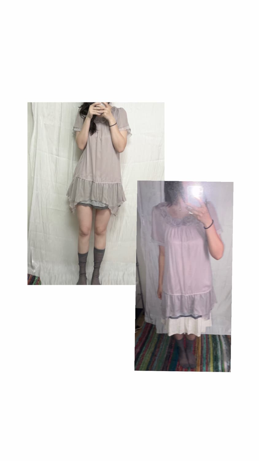 Pink Rose Ruffle Dress 상품이미지6