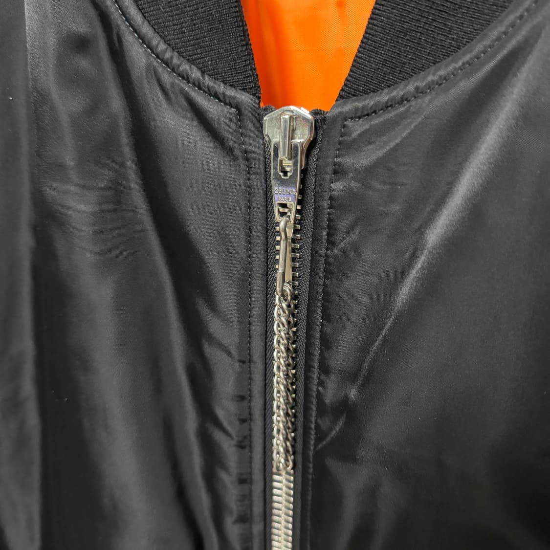 [S+급/48] 셀린느 백로고 블루종 봄버 자켓 블랙 상품이미지6