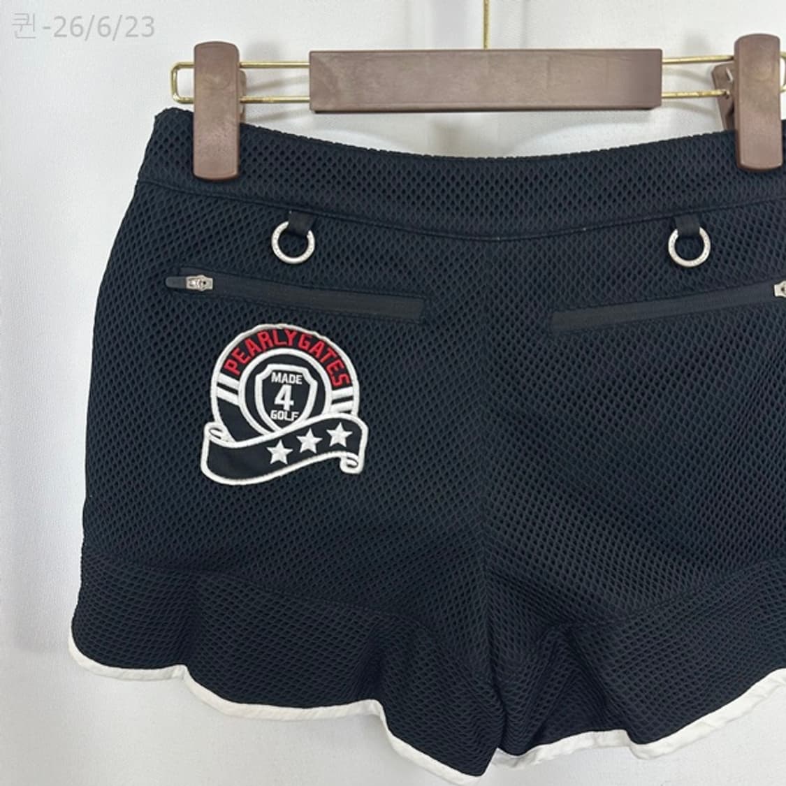 파리게이츠 여자 골프 짧은 반바지 검정 0(26인치정도) 상품이미지6