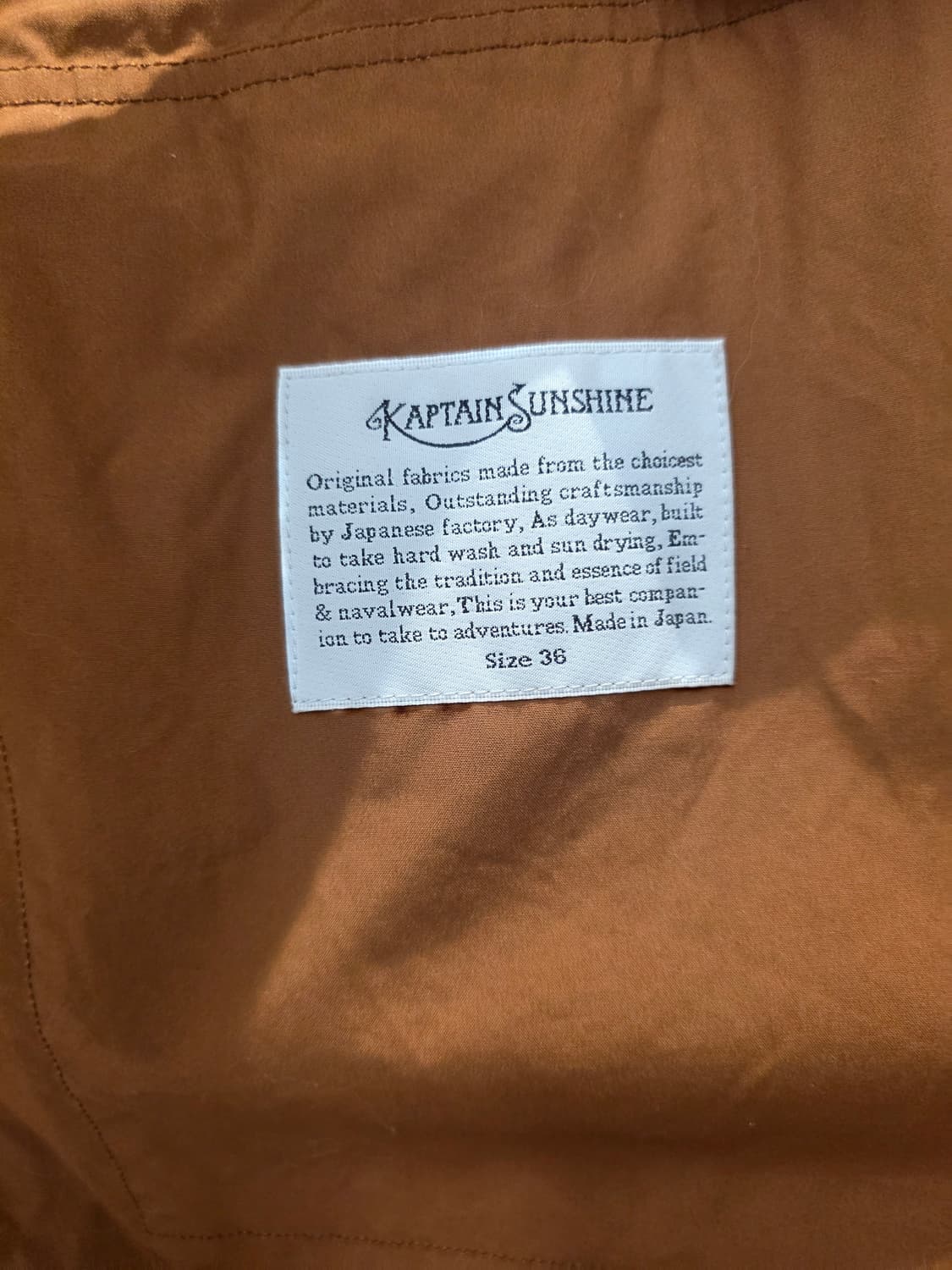 Kaptainsunshine 캡틴 션샤인 사파리 자켓 상품이미지6