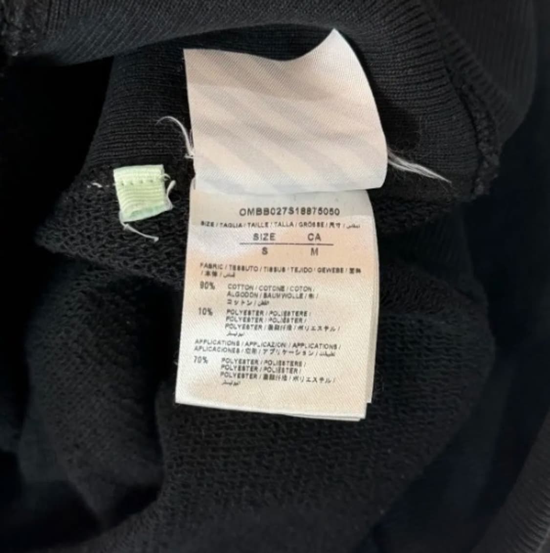 [한정판]오프화이트 X 챔피온 백로고 애로우 후드티 S 상품이미지3