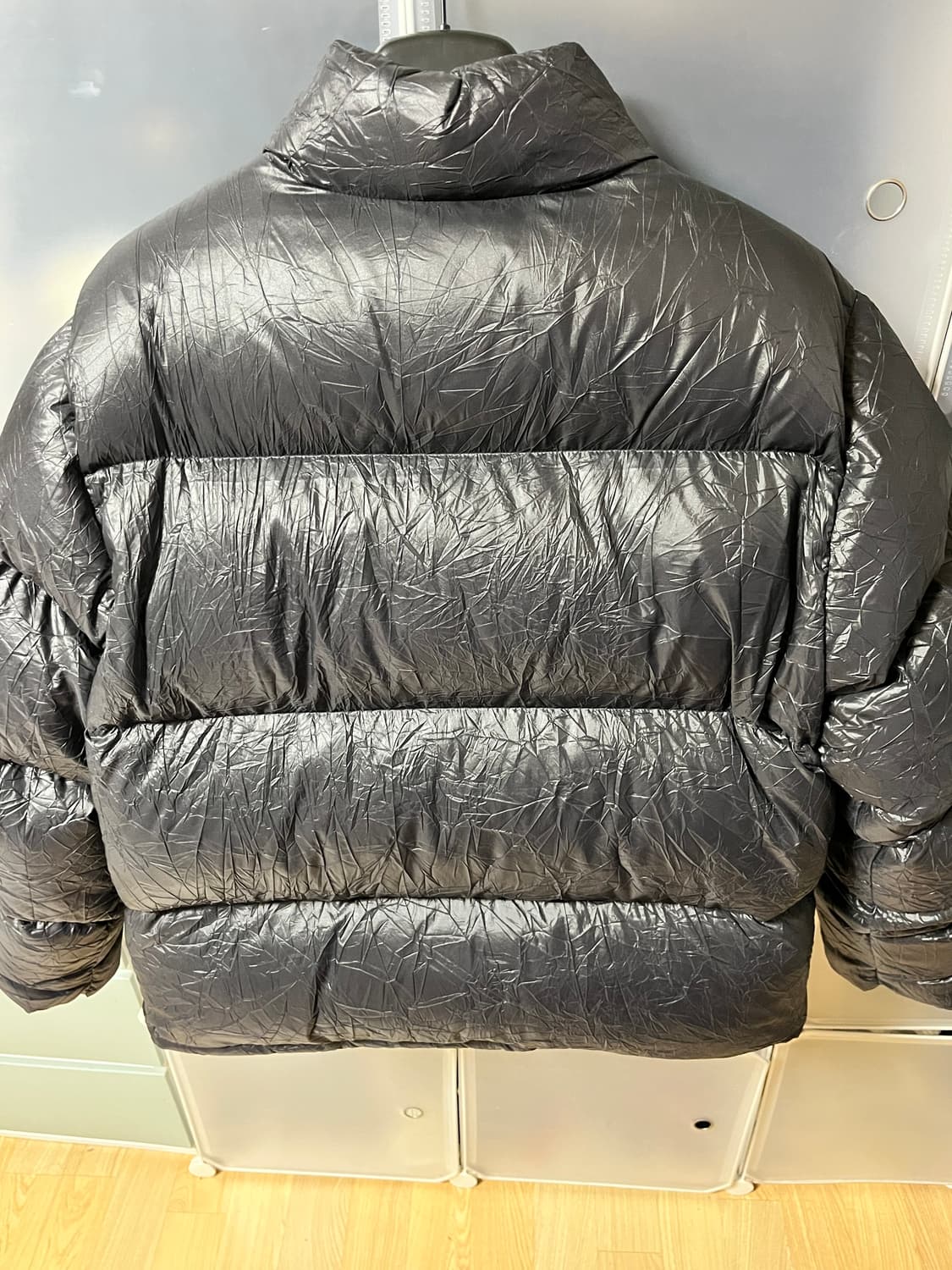 스투시 링클 나일론 다운 푸퍼 블랙 L사이즈 상품이미지3