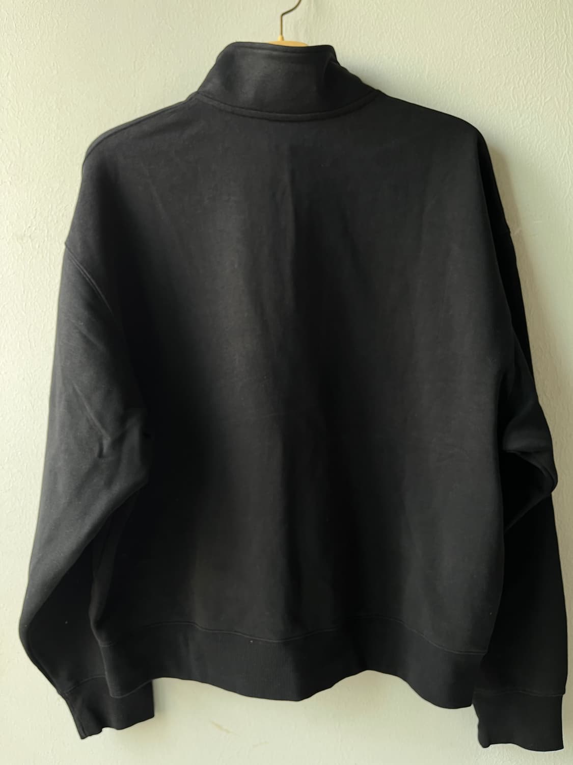 (남녀공용)커버낫 블랙 하프집업 맨투맨 상품이미지5