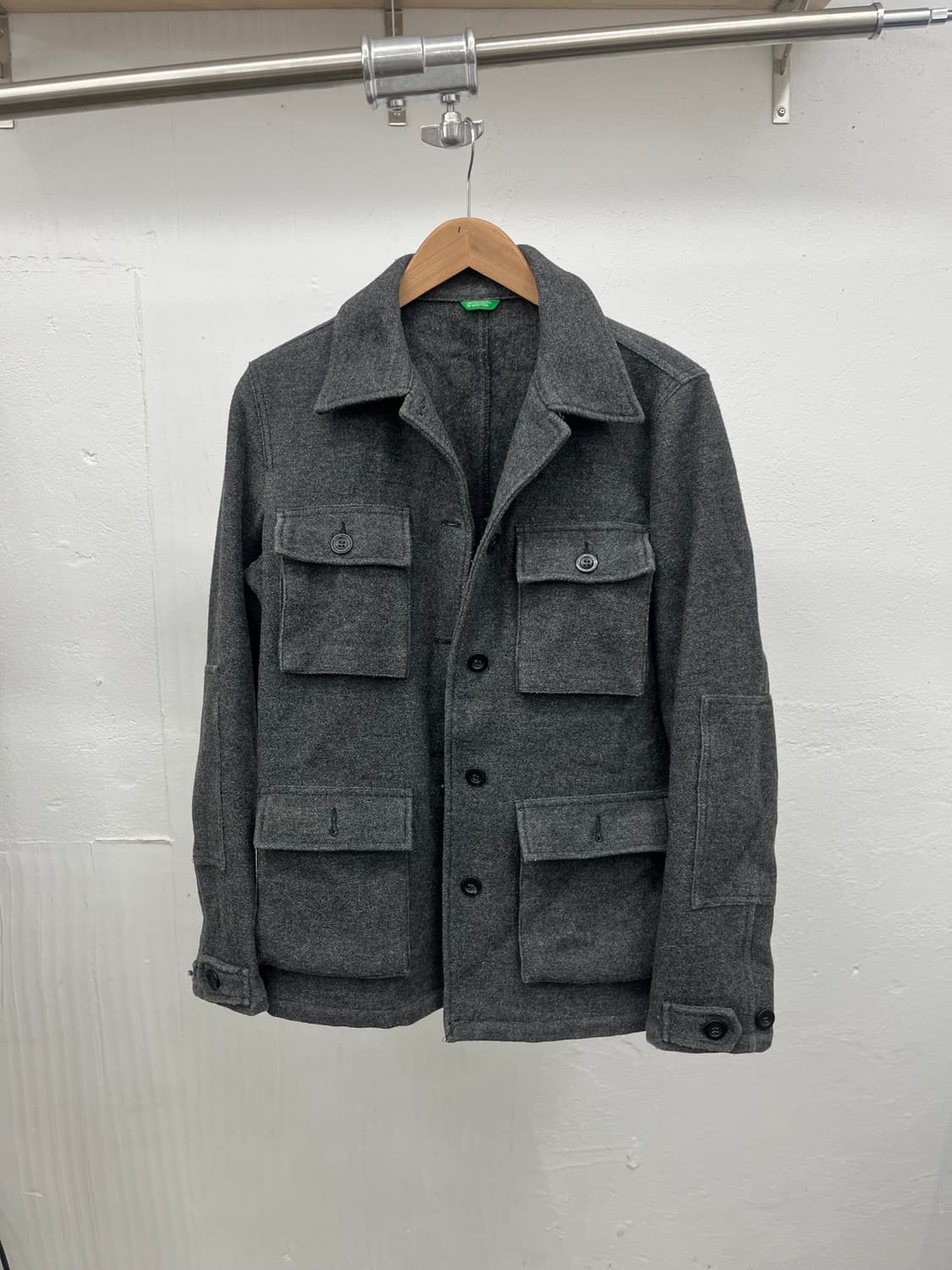 M)  BENETTON WOOL UTILITU JACKET 상품이미지1