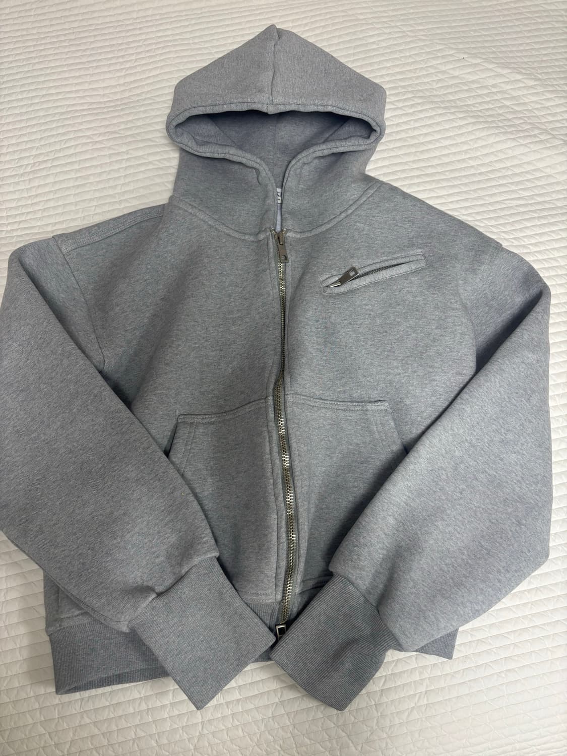 투웨이 크롭 후드집업 상품이미지1