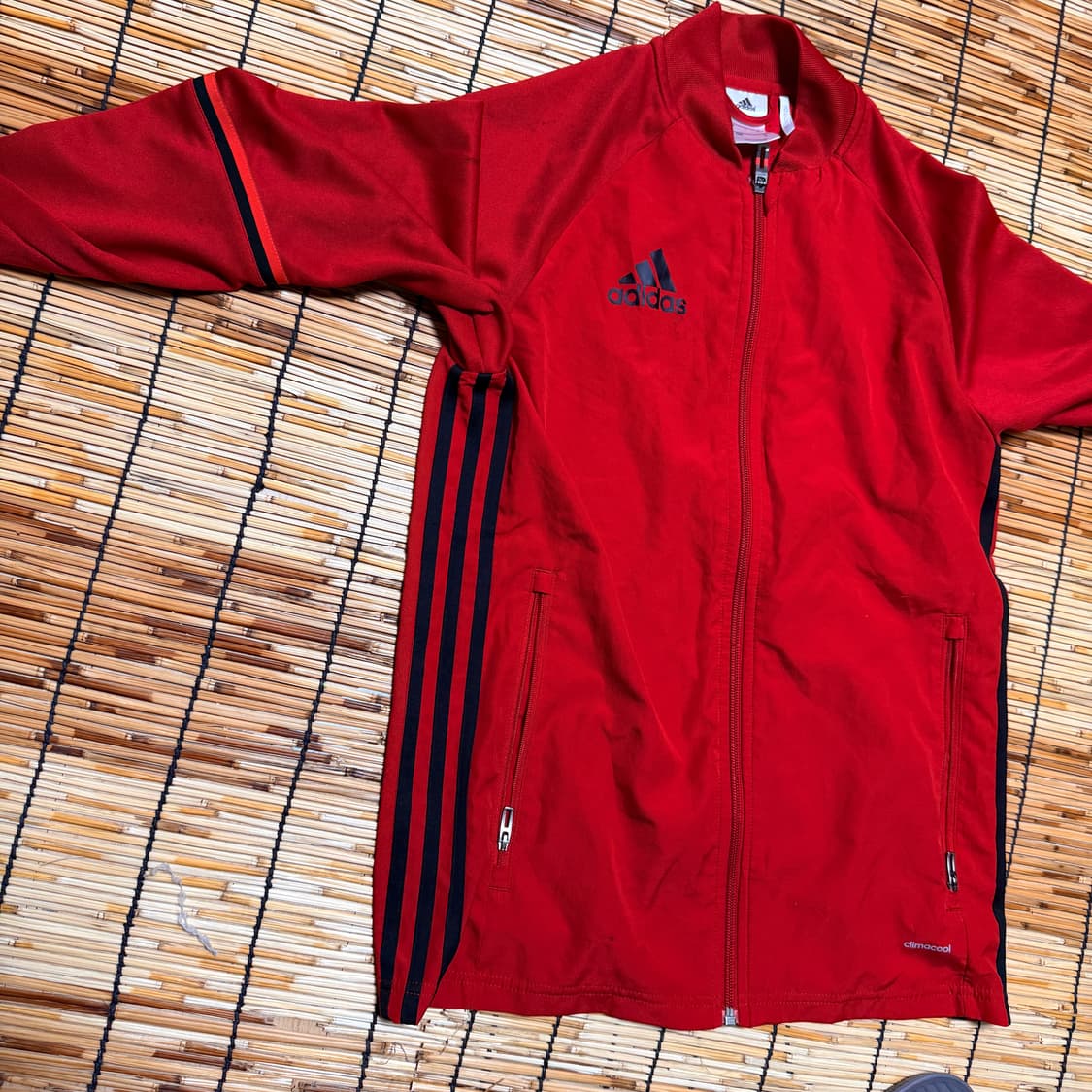 아디다스 레드 퍼포먼스 바람막이 져지 s 상품이미지6